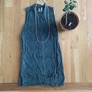 RVCA Green Speckles Tunic Tank with Key Hole Back